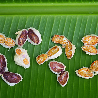 Peru: white cocoa beans (horizontal)