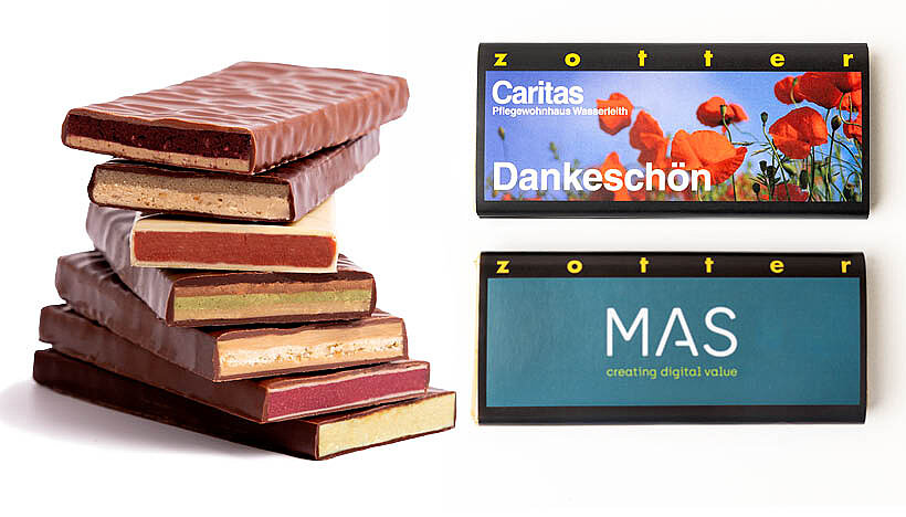 [Translate to English:] Handgeschöpfte Schokolade Eigene Edition