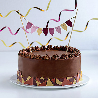 Besonders schokoladige Brownie-Torte für Faschingsparty