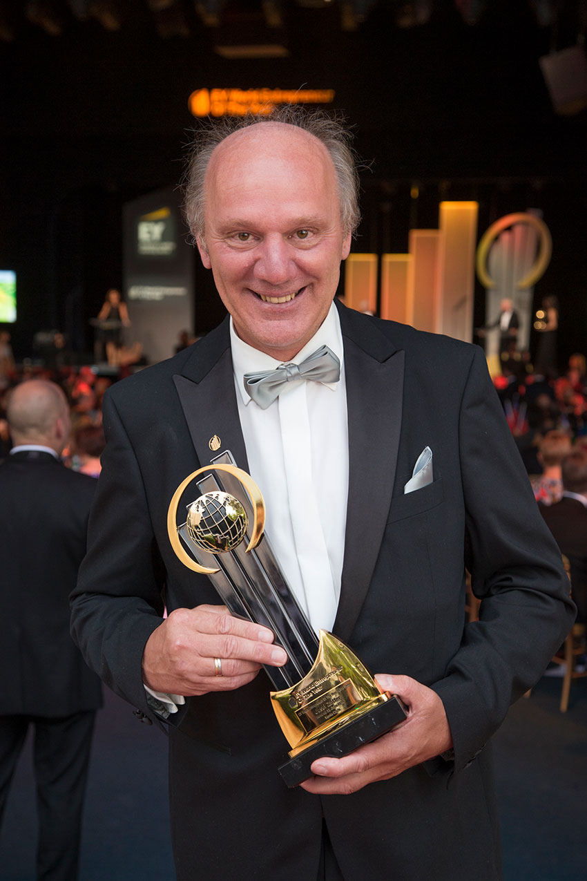 Josef Zotter go a place in the EY World Entrepreneur Of The Year® Hall of Fame 2016