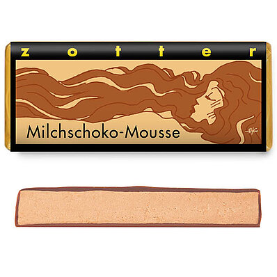 Milchschoko-Mousse • handgeschöpfte Schokolade