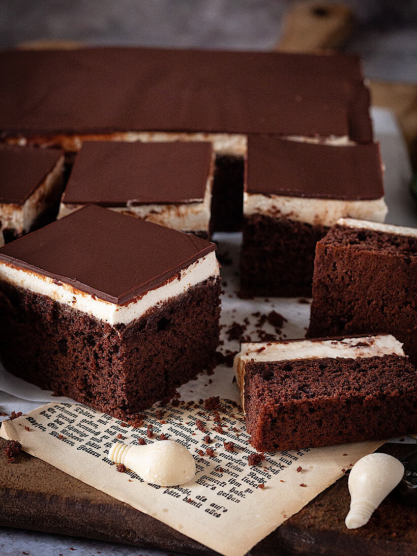 Rezept für veganen Schokoladen-Pudding-Kuchen mit Zotter Schokolade