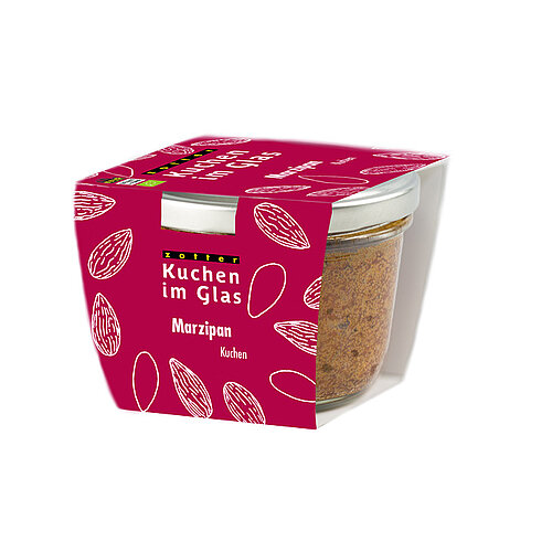 Kuchen im Glas - Marzipankuchen | Zotter Schokolade