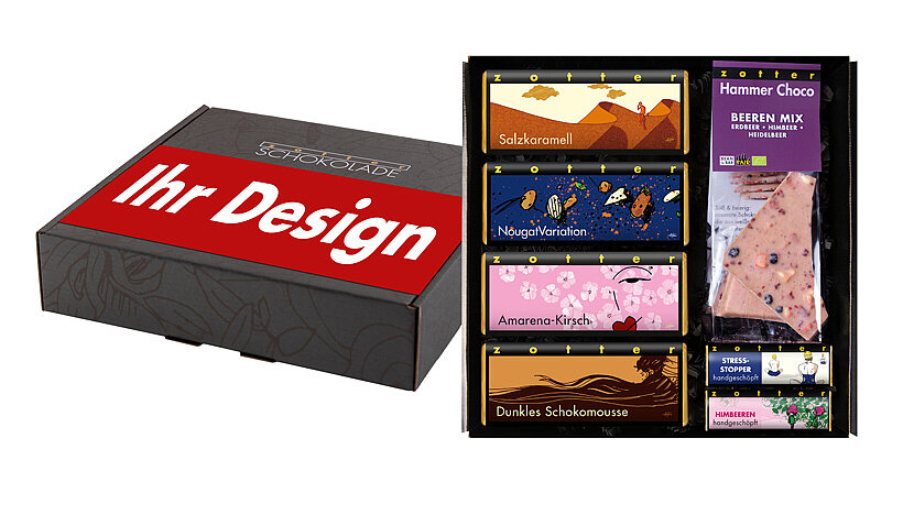 Geschenkbox small mit individueller Banderole