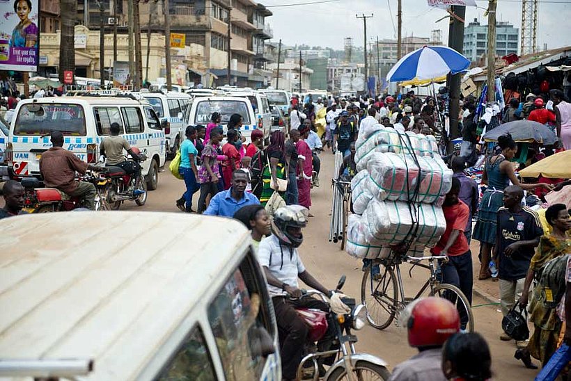 Verkehr in Kampala, Uganda