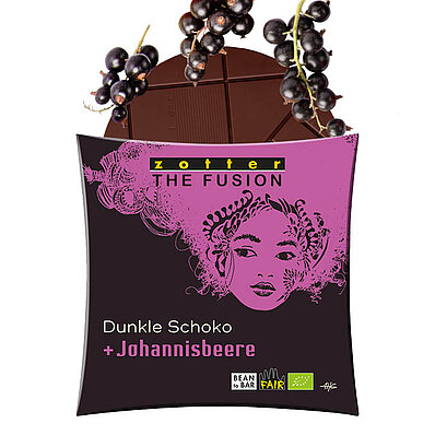 Dunkle Schoko + Johannisbeere