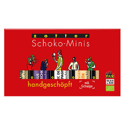 Handgeschöpfte Schoko-Minis mit Schwips, 5 Sorten (alk.)