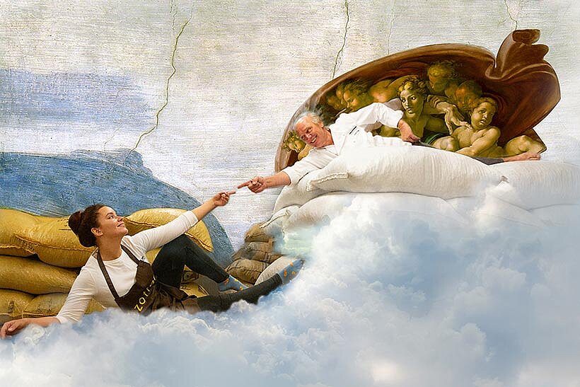 Schoko-Funke zwischen Julia und Josef Zotter