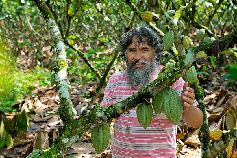 Cesar Reyes Kakaobauer aus Ecuador