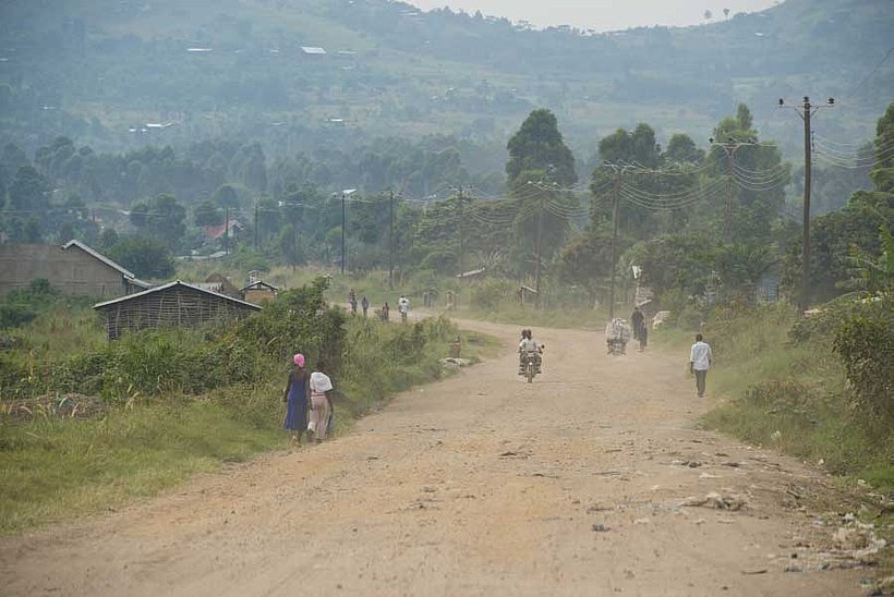 Landstraße im Kongo