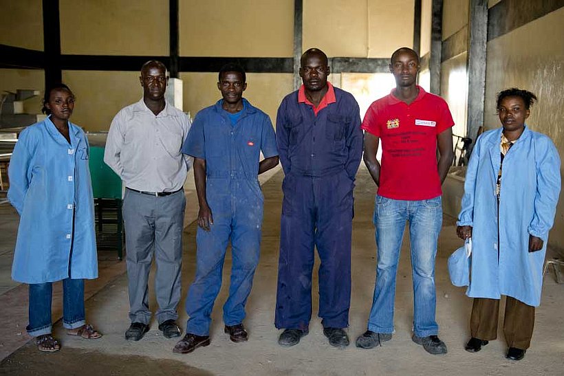 Mitarbeiter von Ten Senses in Kenia