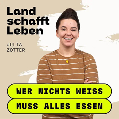 Schokolade mit Hirn: Julia Zotter im Land schafft Leben Podcast