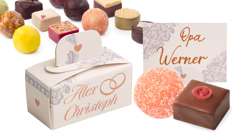 Hochzeitspralinenbox