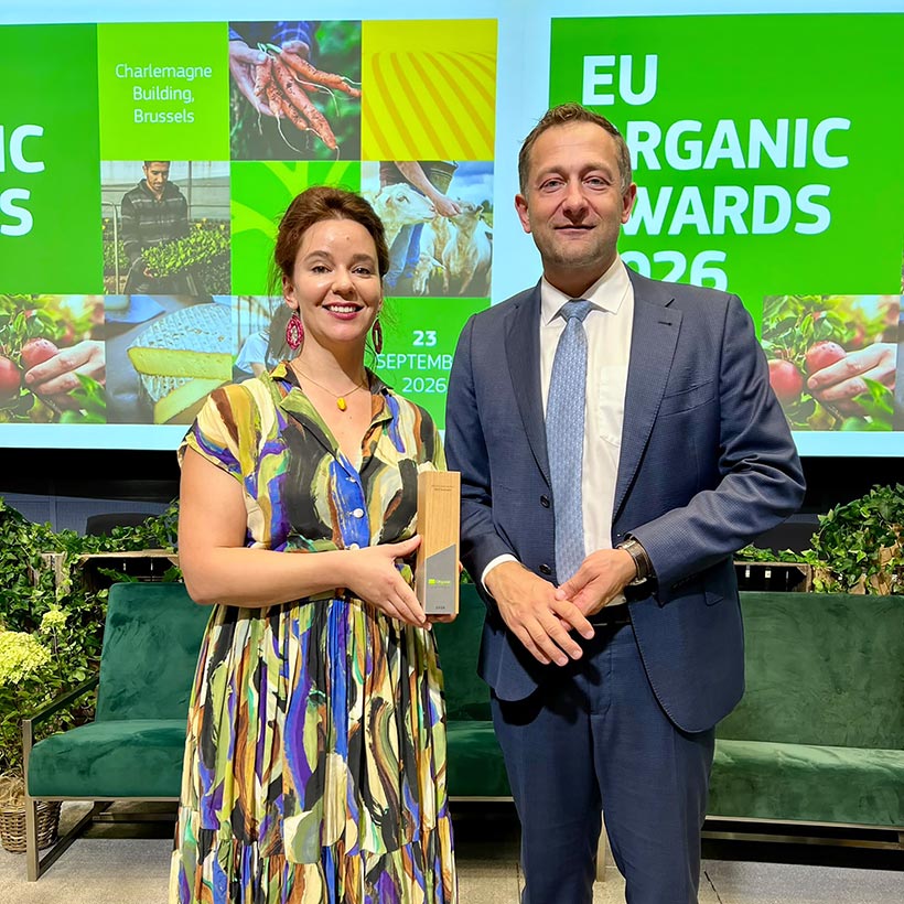 Zotter gewinnt "EU Organic Award 2026" in Brüssel