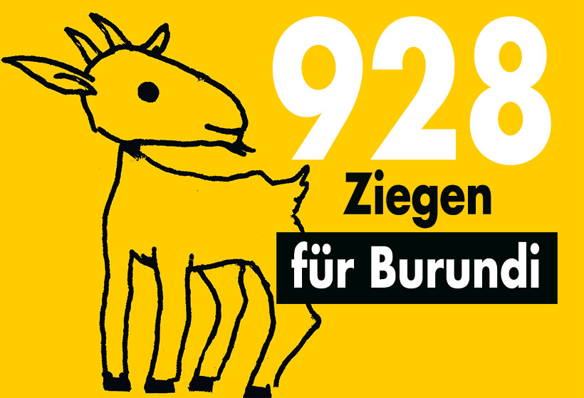 928 Ziegen für Burundi