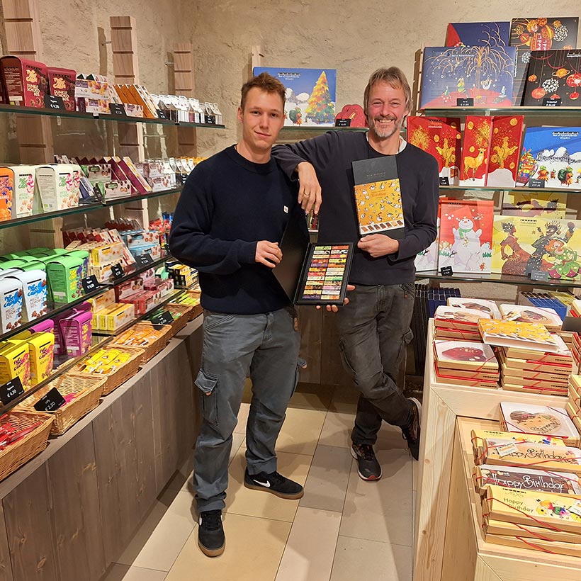 Albin & Peter Linzbichler am Franziskanerplatz