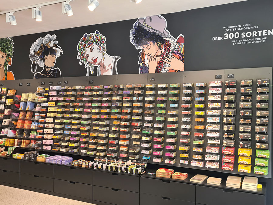 Zotter in Innsbruck im World Fair Trade Shop