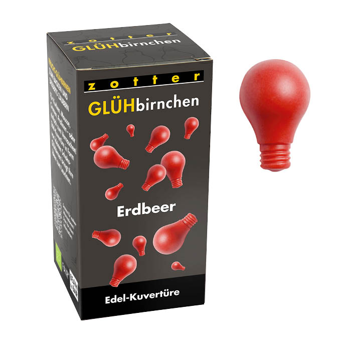 Glühbirnchen - Erdbeer