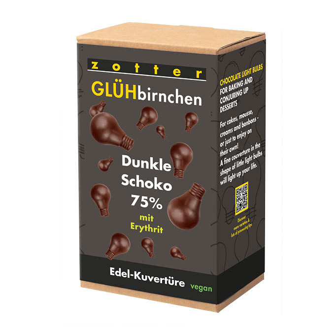 Light Bulbs - Dark Chocolate, no sugar added