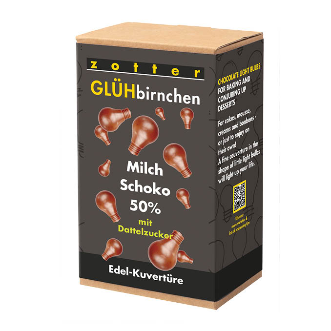 Light Bulbs - 50% Milk Choco with Date Sugar (1000g)