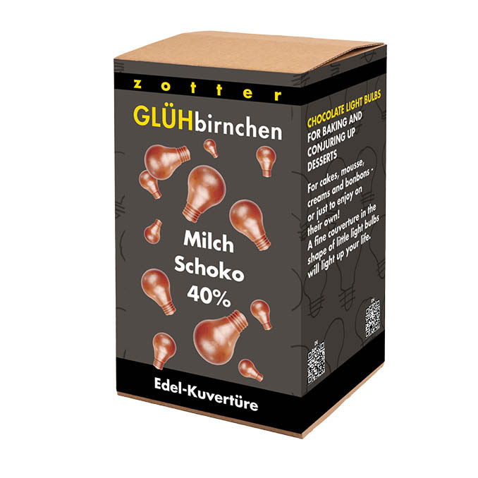 Glühbirnchen - 40% Helle Milchschokolade 1300g