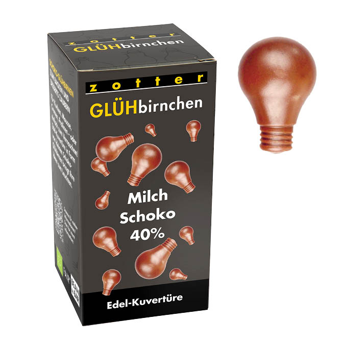 Glühbirnchen – Milchschoko 40%