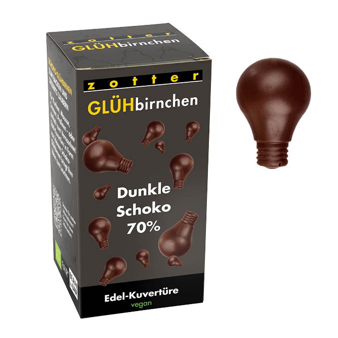 Glühbirnchen – Dunkle Schoko 70%