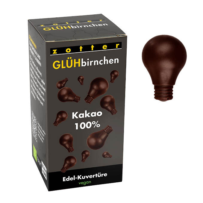 Glühbirnchen – Kakao 100%