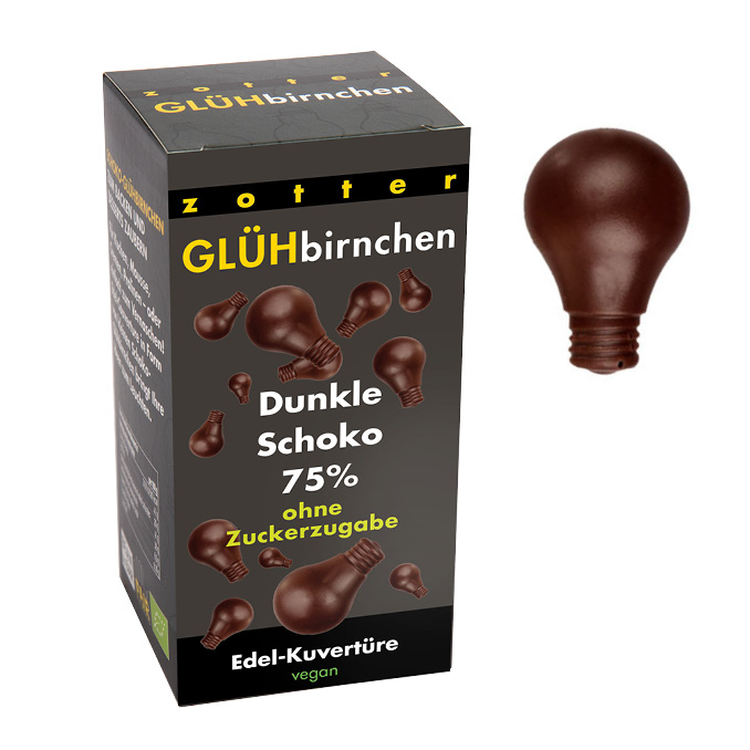Light Bulbs • Dark Chocolate, no sugar added 