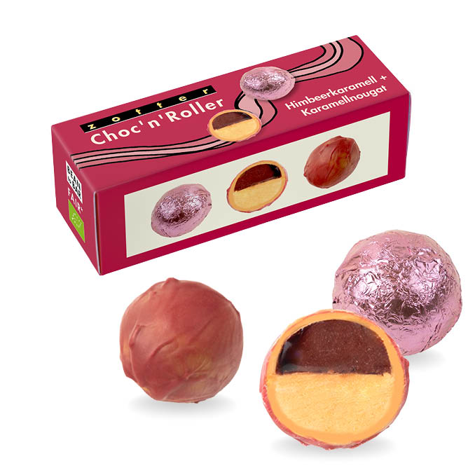 Raspberry Caramel + Caramel Praline