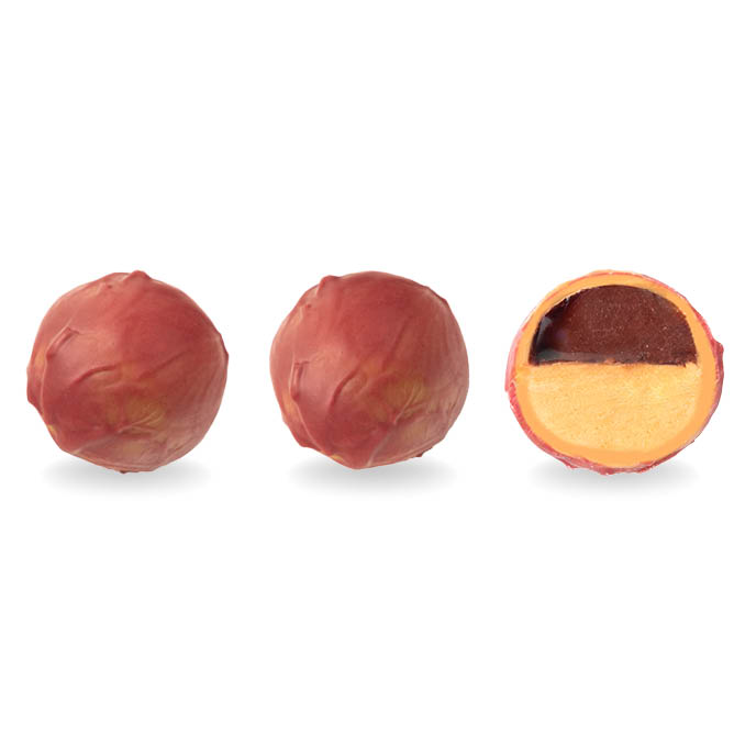 Raspberry Caramel + Caramel Praline