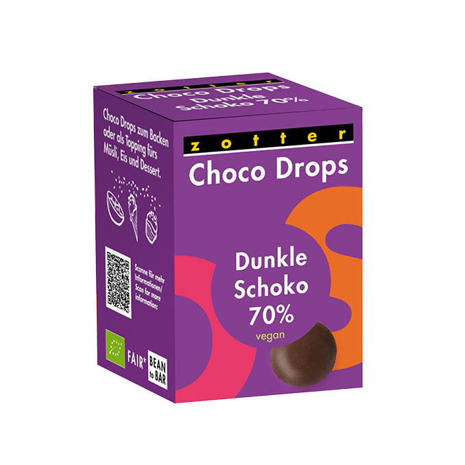 Choco Drops - Dunkle Schoko 70% (100g)