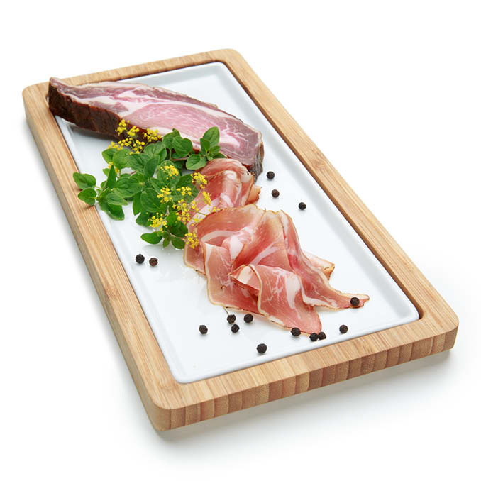 Styrian Stichbratl-Cured bacon smoked