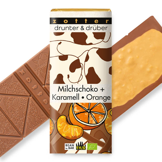 Milchschoko + Karamell • Orange