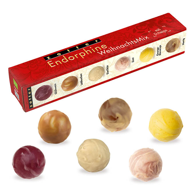 Weihnachtsmix mit Schwips (6 Kugeln)