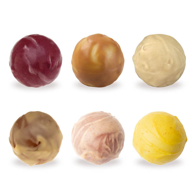 Weihnachtsmix mit Schwips (6 Kugeln)