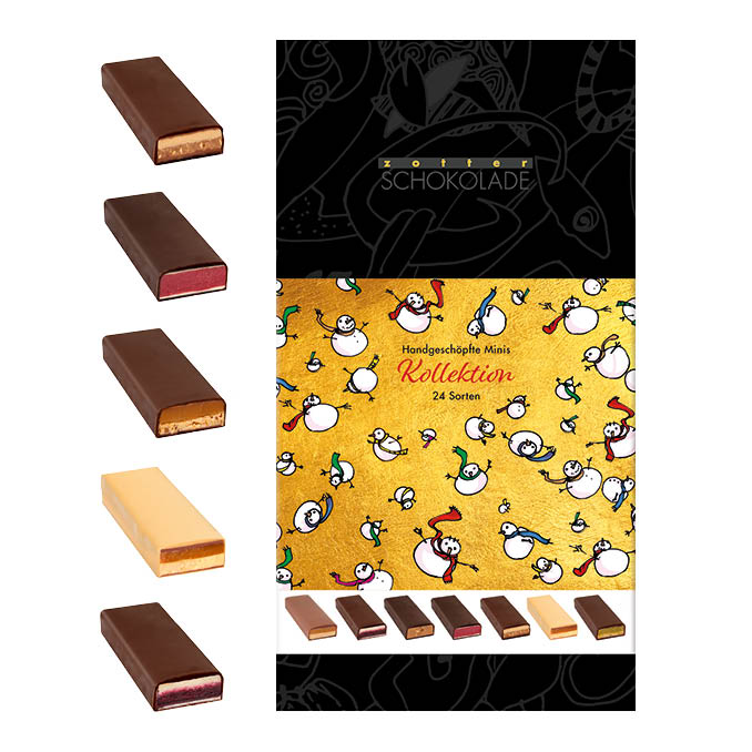 Handgeschöpfte Minis Kollektion - 24 Sorten