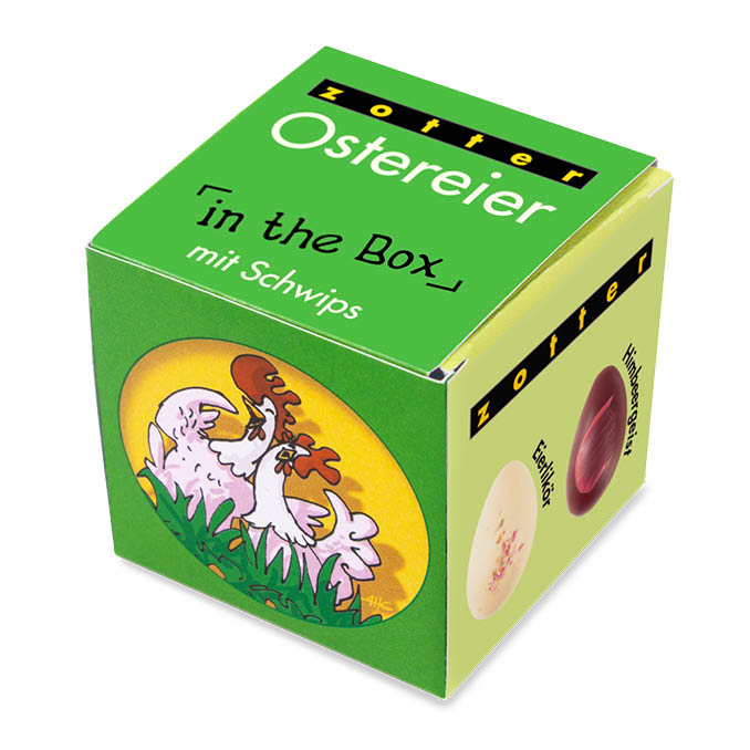 Ostereier in the Box mit Schwips