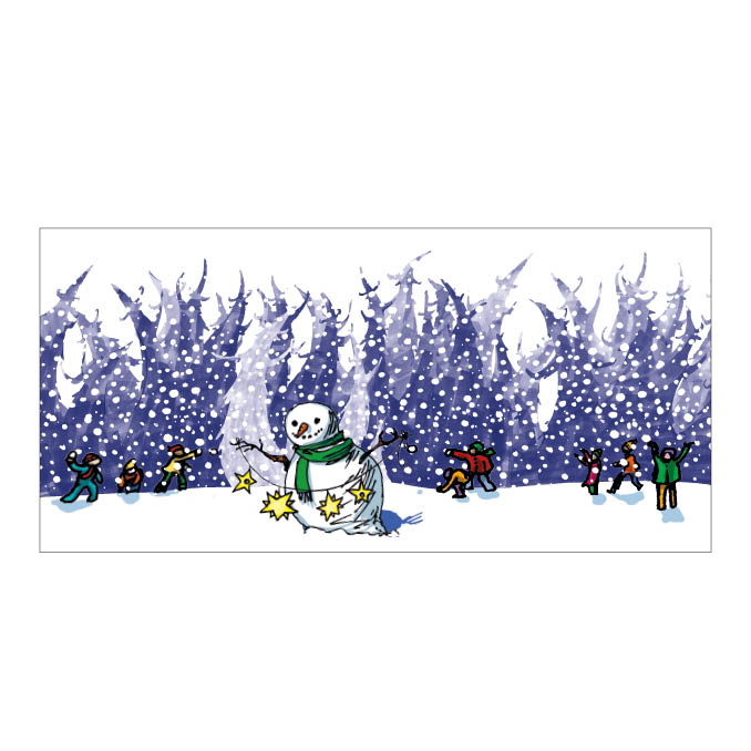 Greeting Card Snowman motif 11