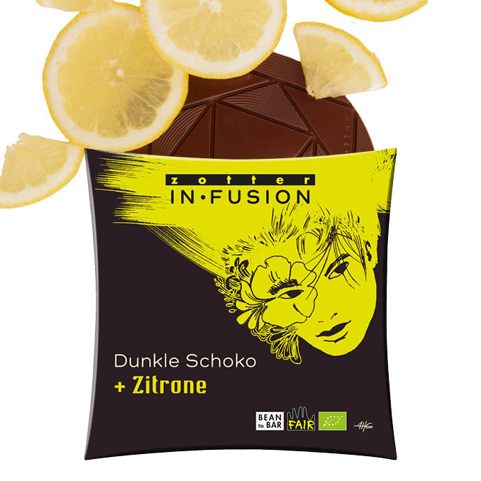 Dunkle Schoko + Zitrone