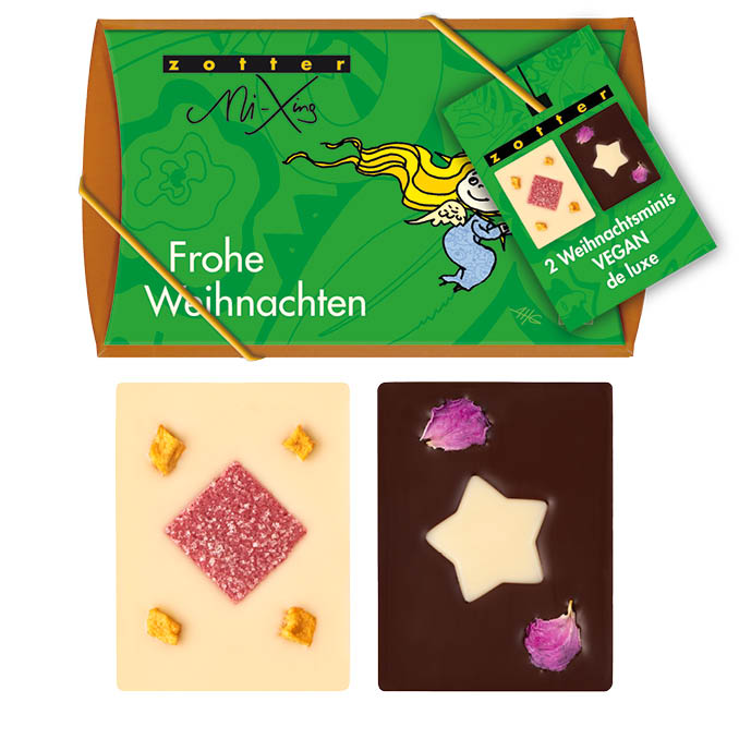 2 Weihnachtsminis VEGAN de luxe