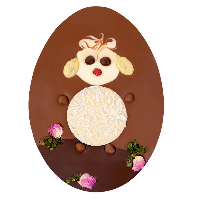 Osterei mit Osterlamm de luxe