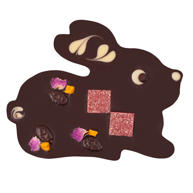 Deluxe VEGAN Dark Chocolate & Praline Bunny