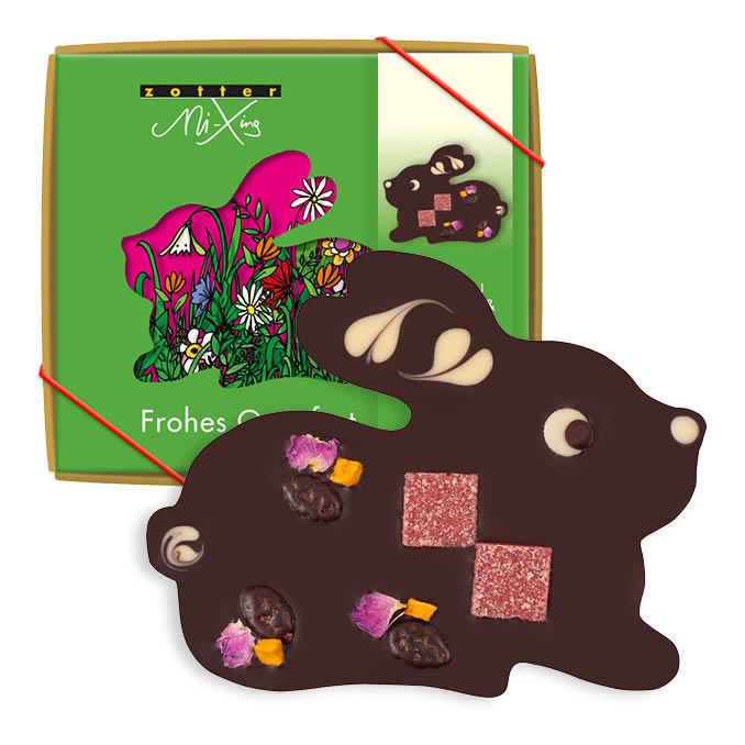 Deluxe VEGAN Dark Chocolate & Praline Bunny