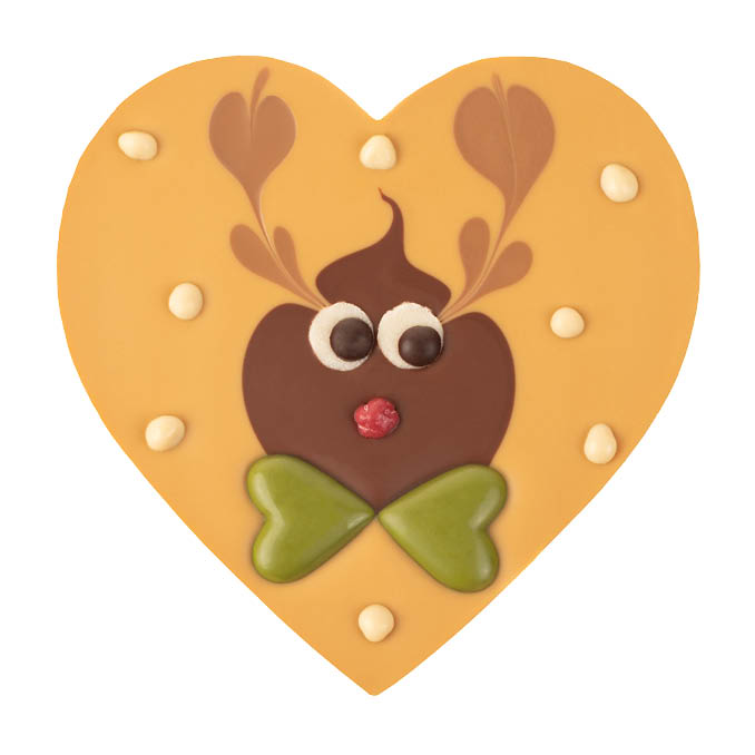 Deluxe Caramel Heart with Rudolph 1