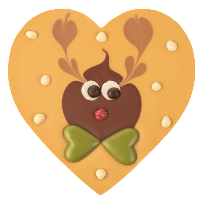 Deluxe Caramel Heart with Rudolph 1