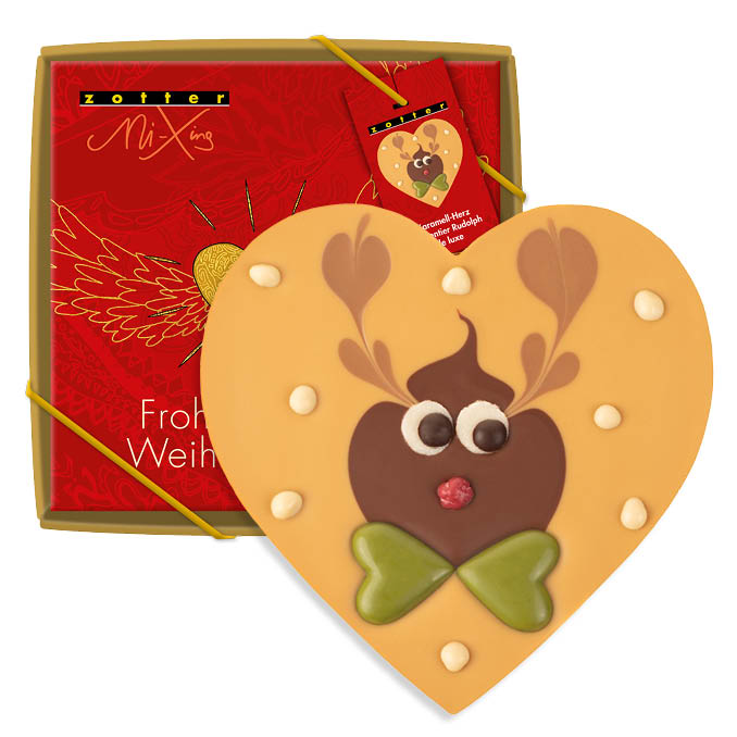 Deluxe Caramel Heart with Rudolph 2