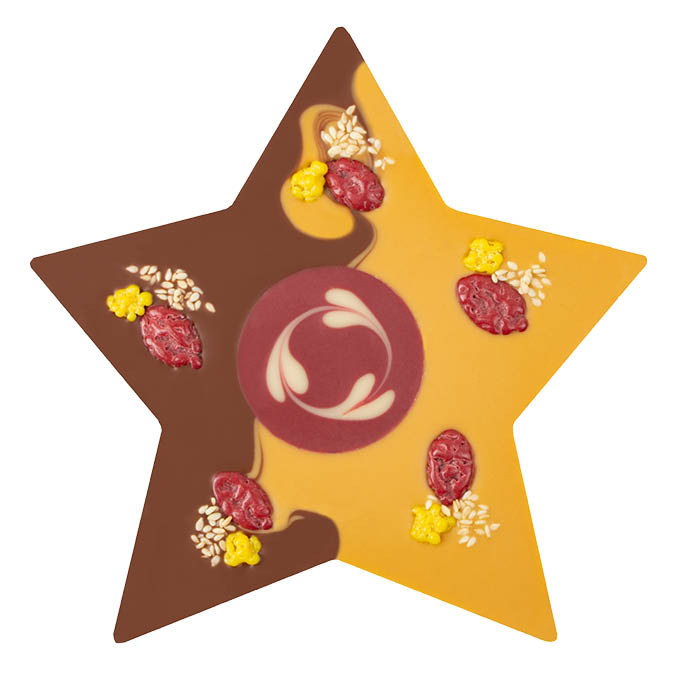 Deluxe Milk Choc & Apricot Christmas Star