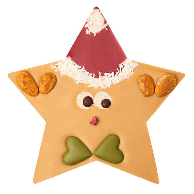 Star with a Santa hat deluxe