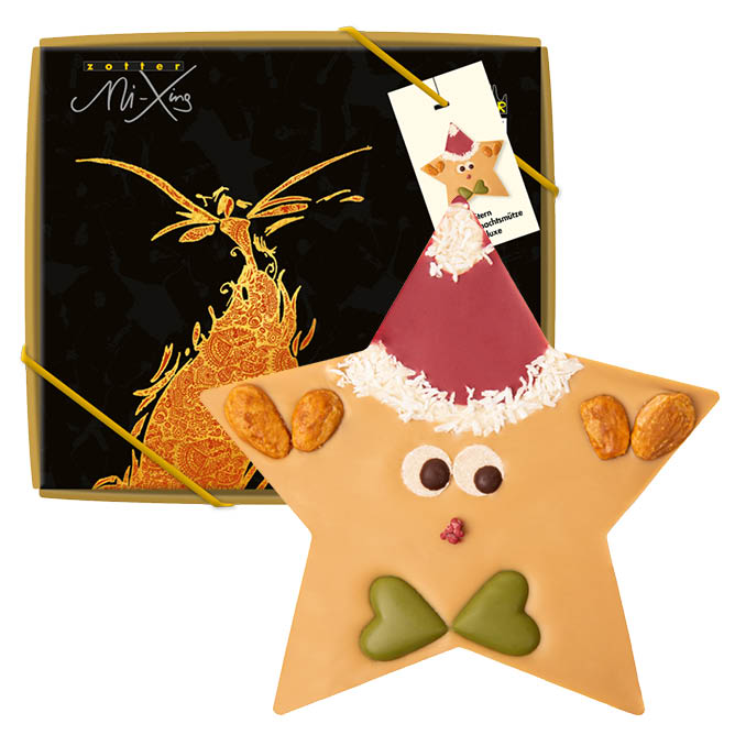 Star with a Santa hat deluxe